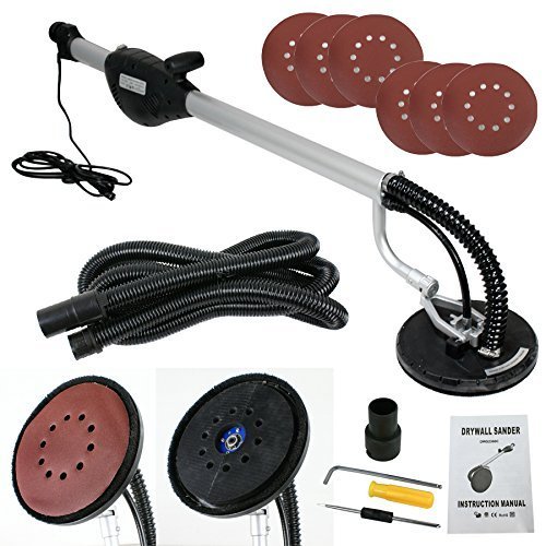 Electric Drywall Sander,Variable Speed 800-1750RPM Electric Sander with 6 Sandpapers Mophorn Drywall Sander 750W Wall Sander Durable Drywall Sanders Sheetrock Sander with Telescope Handle