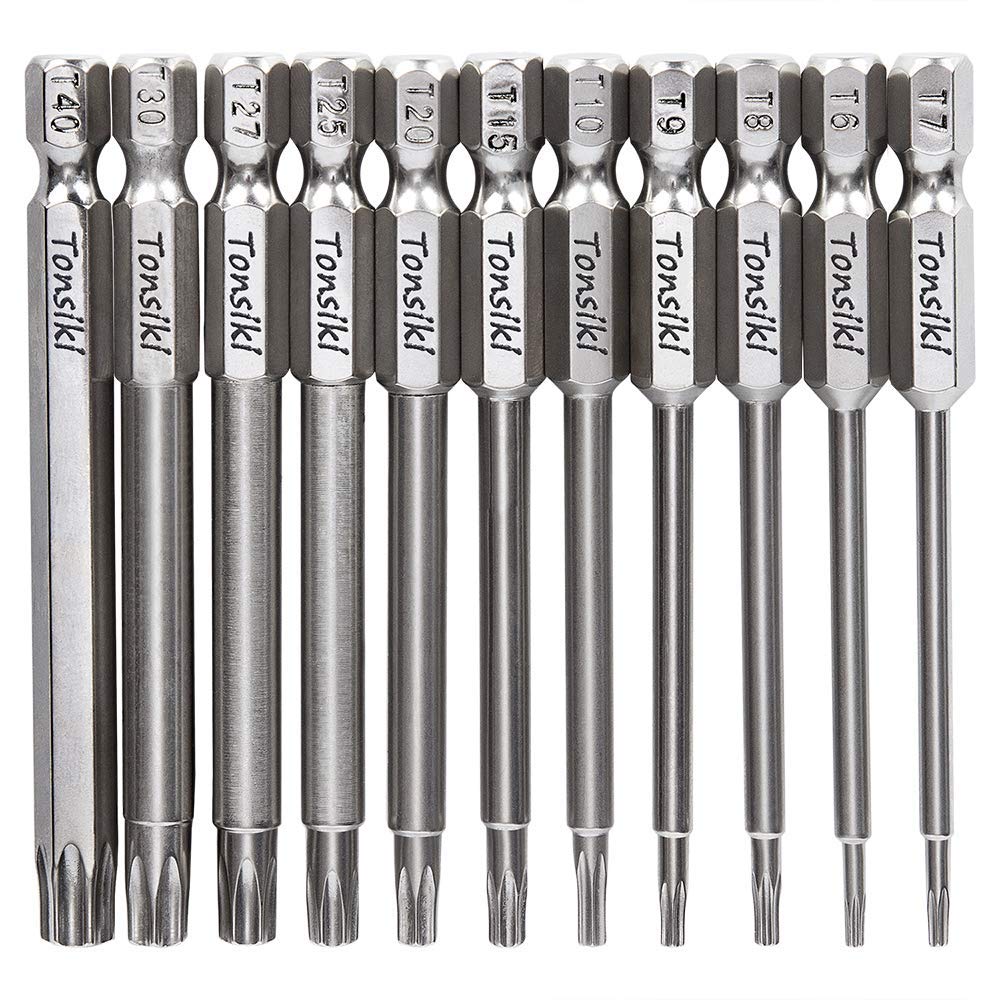 9. Tonsiki 11 Pieces Hex Shank T6-T40