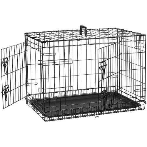 1. AmazonBasics Single Door & Double Door Folding Metal Crate